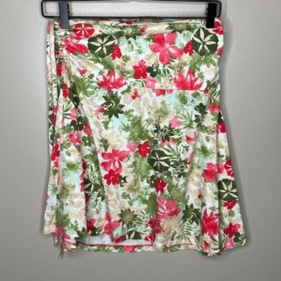 Dresses & Skirts - Patagonia Pink Green Ruched‎ Mini Skirt